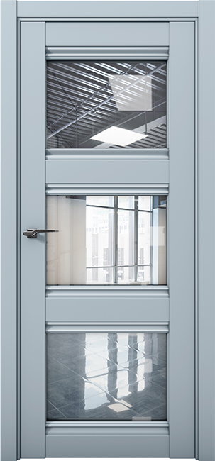Дверь межкомнатная Кобальт Co 24 Deep Blue Прозрачное стекло