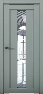 Дверь межкомнатная Кобальт Co 3 Deep Green Прозрачное стекло