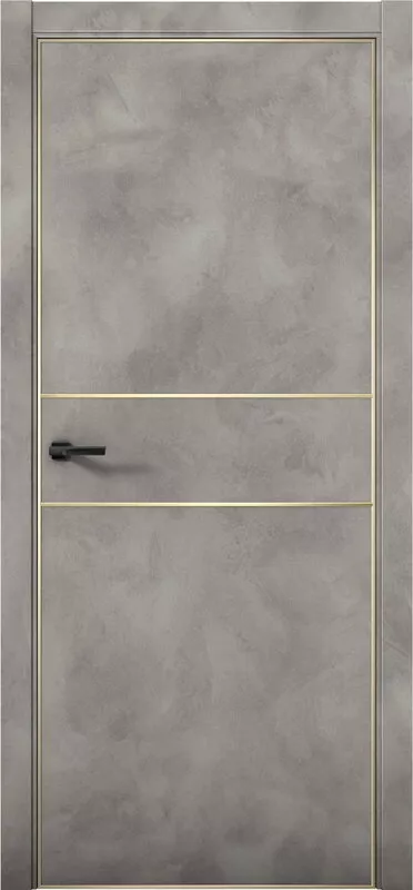 Дверь межкомнатная Pu 3 Плутоний Gold Edition Бетон LOFT