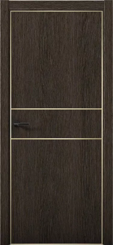 Дверь межкомнатная Pu 3 Плутоний Gold Edition Дуб темный