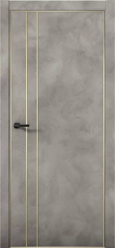 Дверь межкомнатная Pu 4 Плутоний Gold Edition Бетон LOFT
